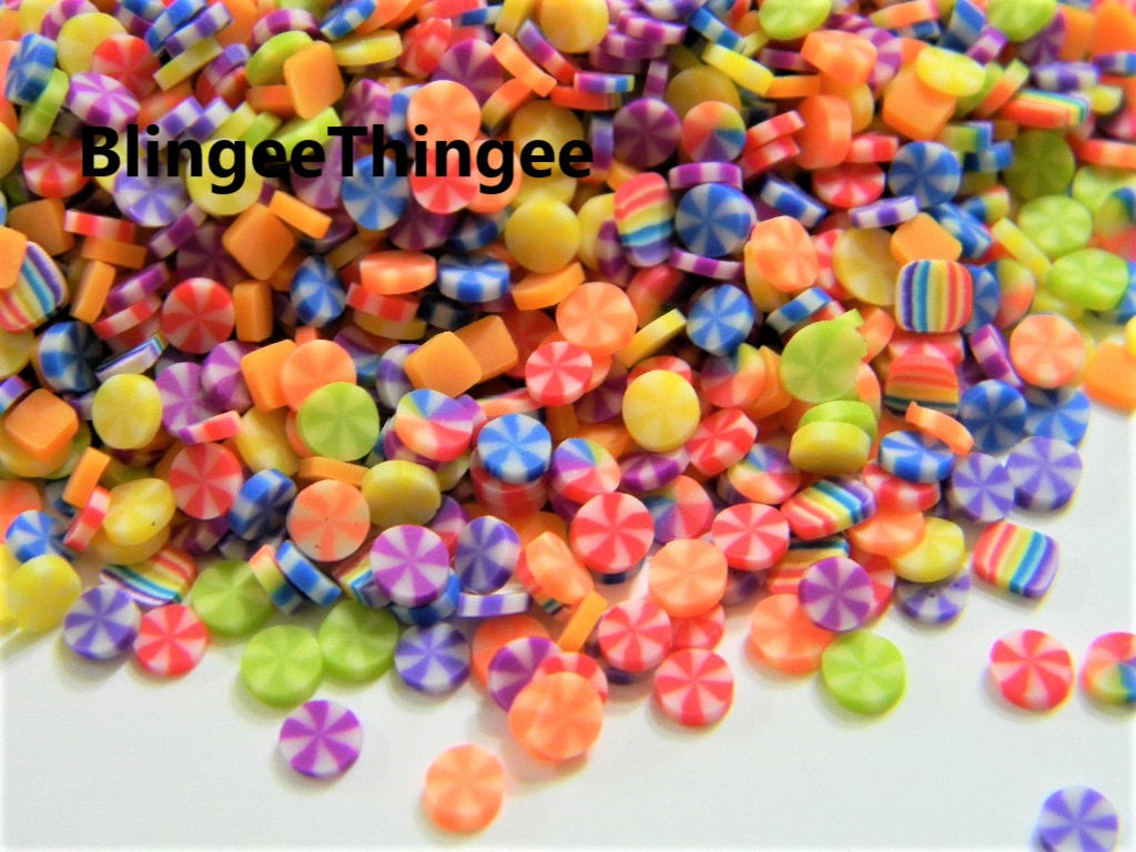 100g Box Clay Sprinkles For Filler For Slime DIY Supplies Cake Candy Fake D  M7W3