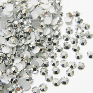 1000 4mm Silver Jelly Resin Flatback Rhinestones ss16 DIY Deco Bling Kit Scrapbooking Embellishments Crafts