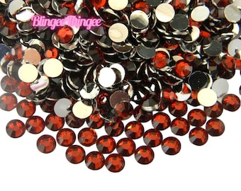 ROTBRAUN 1000 Wählen Sie Größe 2mm/3mm/4mm/5mm Flatback Resin Strasssteine oder 200 6mm facettiert Bling ss6/12/16/20/30 High Quality Nail Art