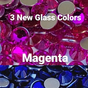 GLASS CHOOSE Size and Color Flatback NonHotfix Rhinestones Crystals SS6/12/16/20/30 2/3/4/5/6mm High Quality Faceted Sparkly Diy Bling image 9