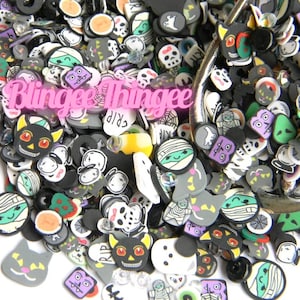 Halloween Assortment Polymer Clay Fake Sprinkles Slices  Mix  NON EDIBLE Sprinkle  Mix #32
