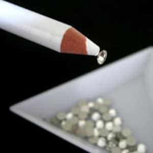 2X Resin Rhinestones Picker Pencil Nail Art Gem Crystal Pick Up Tool Wax  Pen