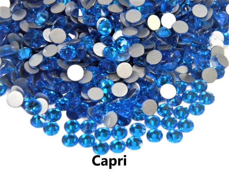 GLASS CHOOSE Size and Color Flatback NonHotfix Rhinestones Crystals SS6/12/16/20/30 2/3/4/5/6mm High Quality Faceted Sparkly Diy Bling image 4