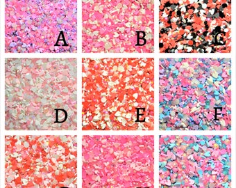 VALENTINES Fake Sprinkles Mixes Rhinestones Jelly AB Resin Polymer Clay Slime Add Ins Filler Sparkly Kawaii Decoden Toppings VALENTINES #2