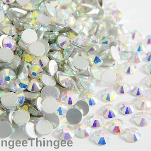 1 Sealed Pack) SS34 Crystal AB Swarovski Flat Back Rhinestone