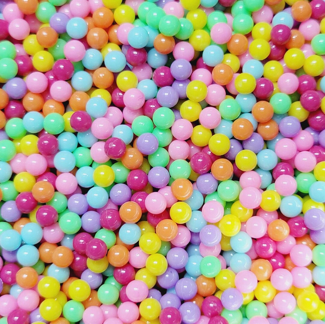 NONEDIBLE Faux Caviar No Hole Beads Pastel 5mm or 6mm Pastel Assorted ...