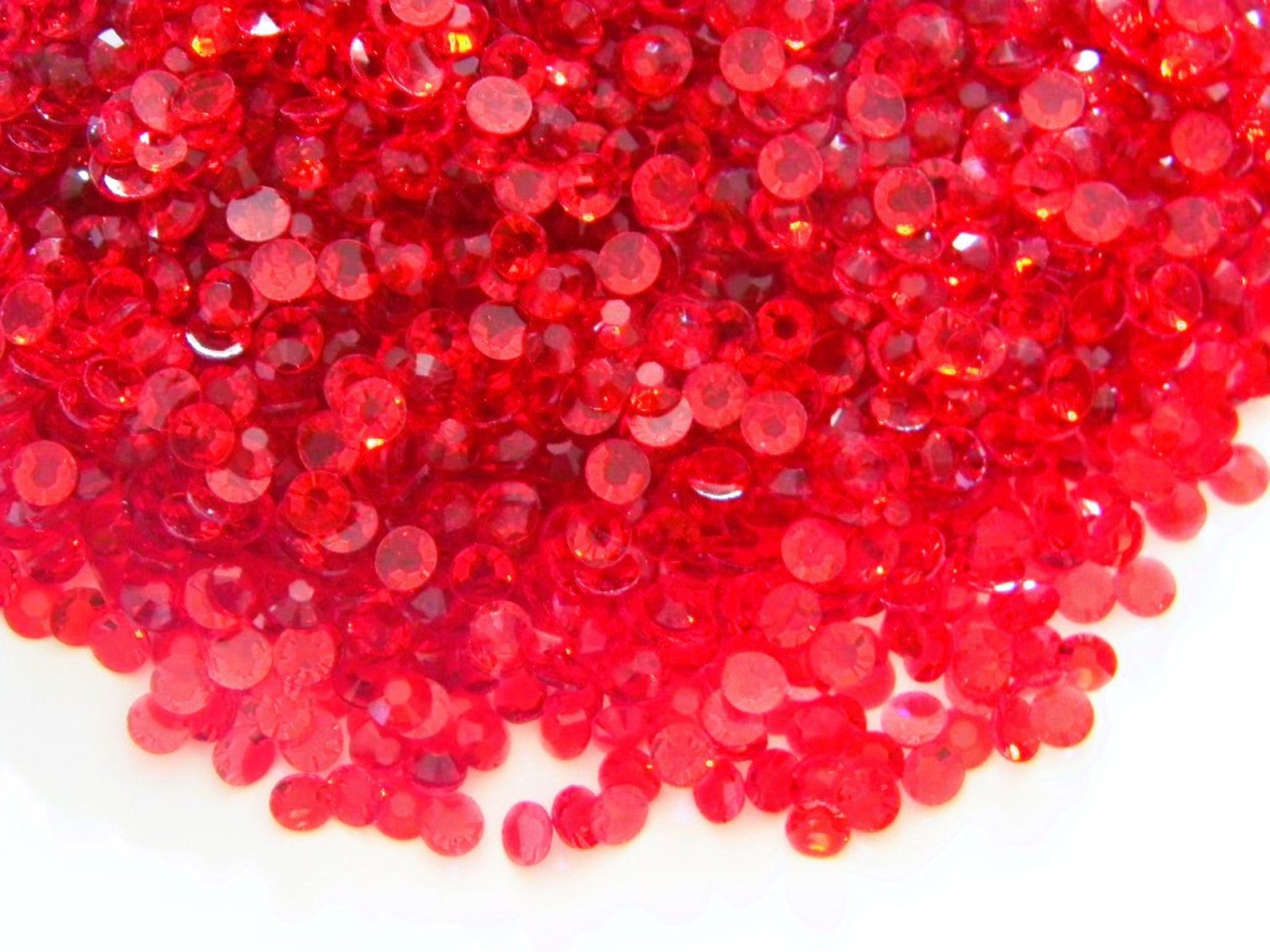Translucent Resin Red Clearance TRANSPARENT SOLID Dark Red Flatback Resin Rhinestones With No ...