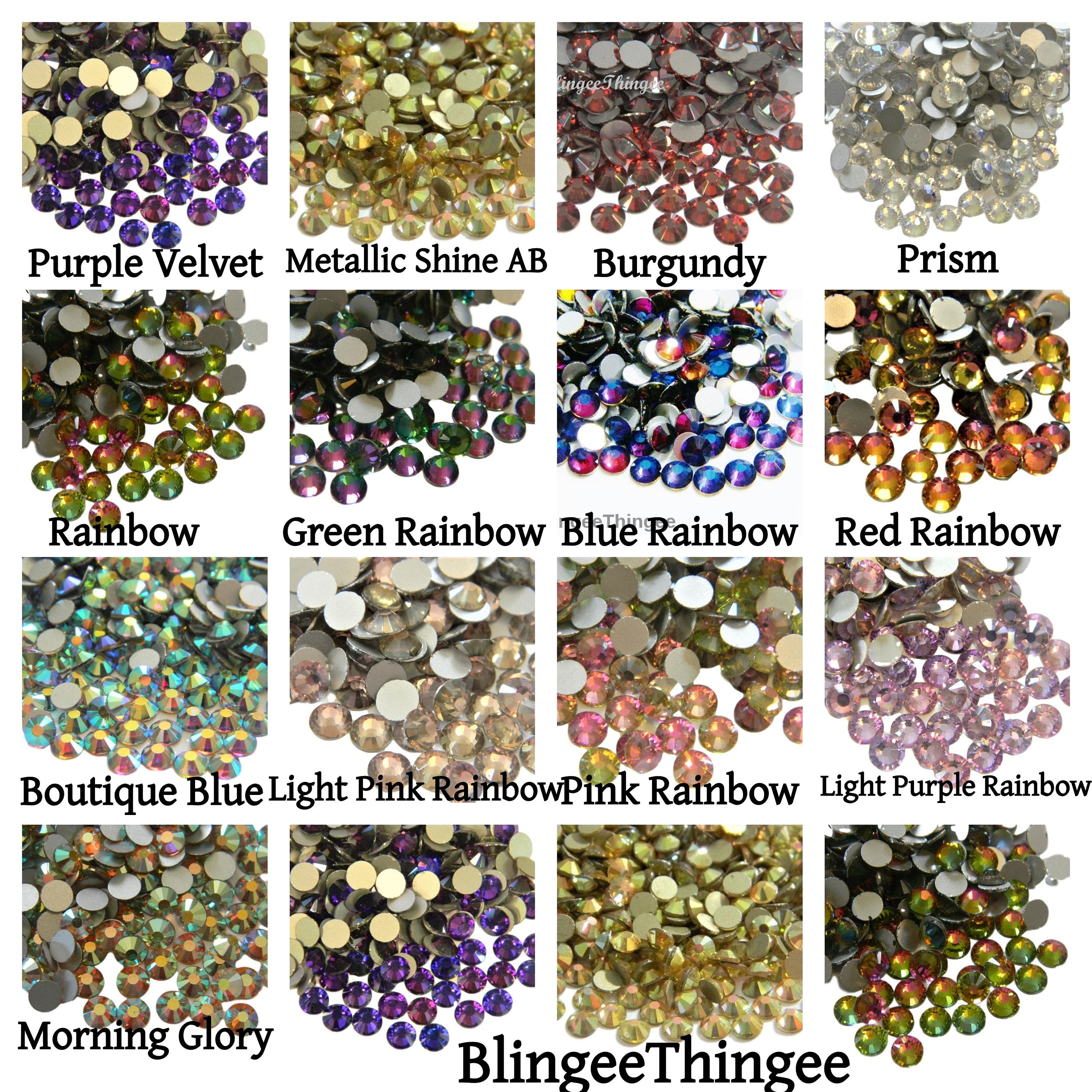 rhinestones supplier 9 color crystal picker