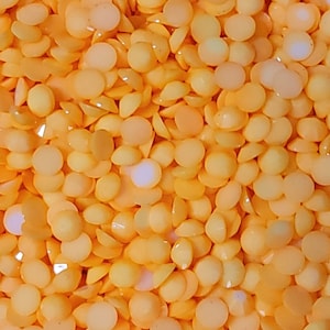 OPAQUE ORANGE Flatback Jelly Resin Rhinestones with No Ab Coating Choose Size 2mm 3mm 4mm 5mm or 6mm Bling Embellishments Nonhotfix