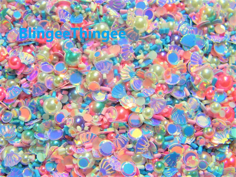 SEASHELL MERMAID Fake Sprinkles Glitter Sequins Confetti Etsy