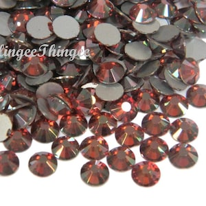 BURGUNDY Glass Mixed Sizes Flatback High Quality Rhinestones Embellishments ss 4 6 8 10 12 16 20 30 Faceted DIY Bling