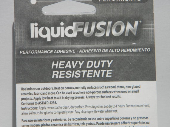 LIQUID FUSION 2 Oz Clear Urethane Adhesive Bottle Permanent Heavy Duty  Dries Clear Indoor Outdoor Use 