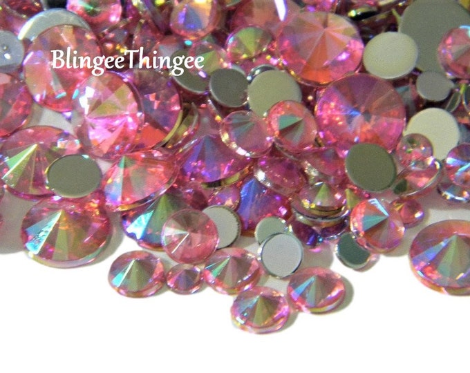 Allstarco Crystal Crafting Gems in Bulk, Clear Acrylic Flatback
