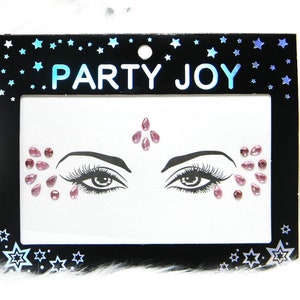 Face Gems Rhinestone Stickers Peel off and Stick Bling DIY Halloween Costume Rave Clubs Masquerade Party Crafts Decoration Makeup #15