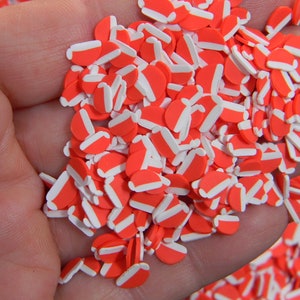 SANTA HAT Fake Sprinkles Diy Deco Fimo Slices Slime Filler Add Ins Assortiment Kawaii Décoration Nail Slices Polymer Clay 5 Grammes