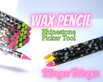 Sale 1 Piece Wax Pencil Rhinestone Picker Tool DIY Deco Bling Tool Craft Supplies Nail Art