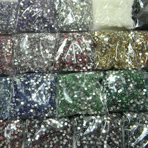 BULK 5,000 4MM FLatback Resin Rhinestones Nonhotfix Faceted Embellishments Choose Color ss16 Social Media Sale