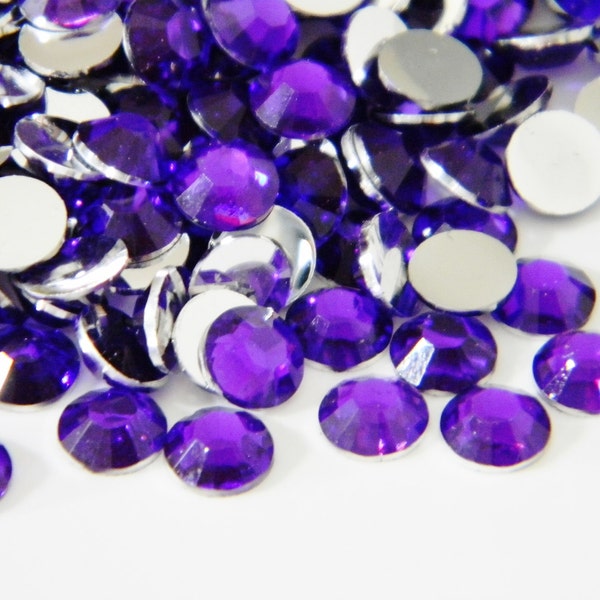 1000 4mm Violet Dark Purple Flatback Resin High Quality Rhinestones ss16 DIY Deco Bling Kit Craft Supplies