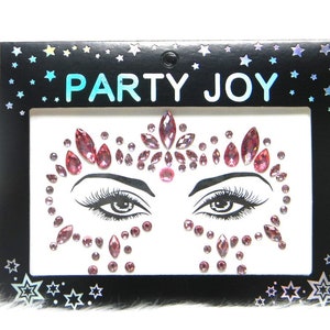 Face Gems Rhinestone Stickers Peel off and Stick Bling DIY Halloween Costume Rave Clubs Masquerade Party Crafts Decoration Makeup #11