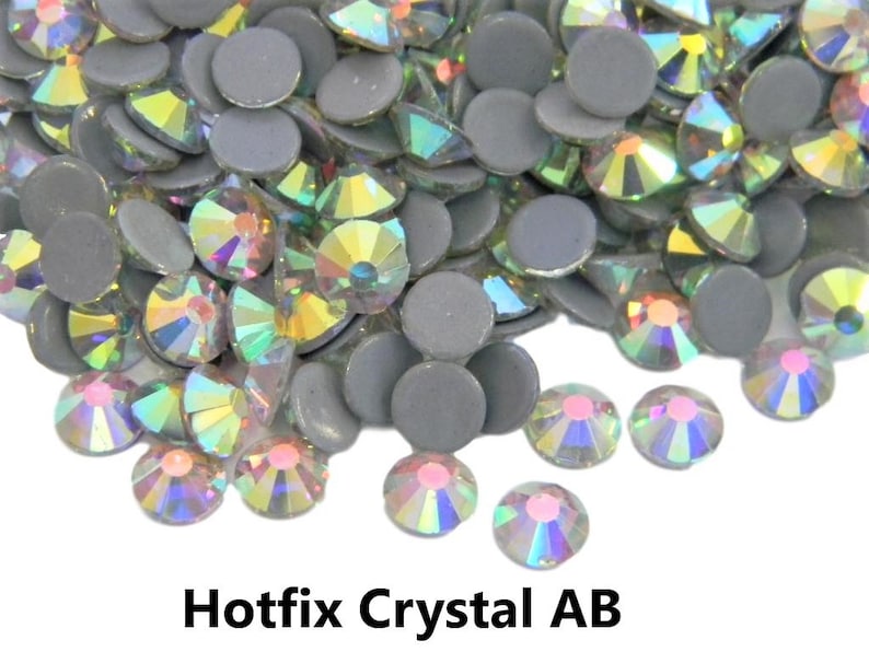 HOTFIX PREMIUM Crystal AB Glass Rhinestones Bling Crystals Etsy