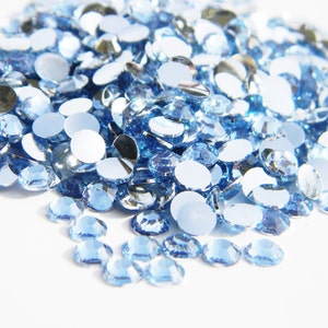 Jelly Solid White Flat Back Resin Rhinestones 1000 Pcs 