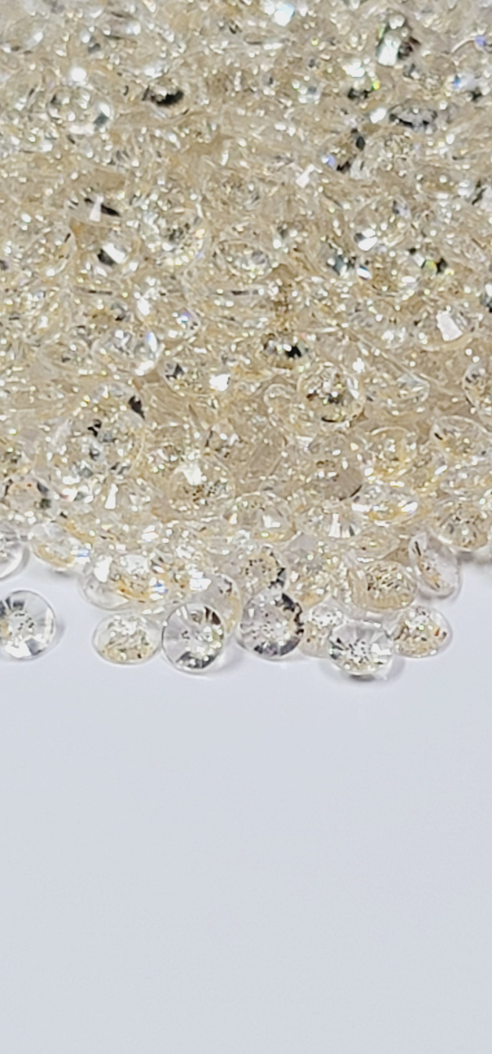 Champagne Rhinestone Micro CLEARANCE Glitter Gems Champagne Flatback Transparent Resin Rhinestones ...