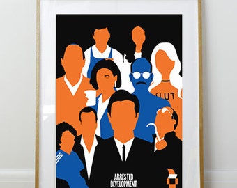 The Bluth Family // Arrested Development Print // 11 x 17 // A3 // RIBBA 290 x 390mm