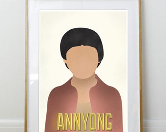 Arrested Development Print // Annyong // Dorm Room // 11 x 17 // A3 // RIBBA 290 x 390mm