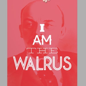 I Am The Walrus // Big Lebowski Quote Poster // Film Print // 11 x 17 // A3 // RIBBA 290 x 390mm image 2