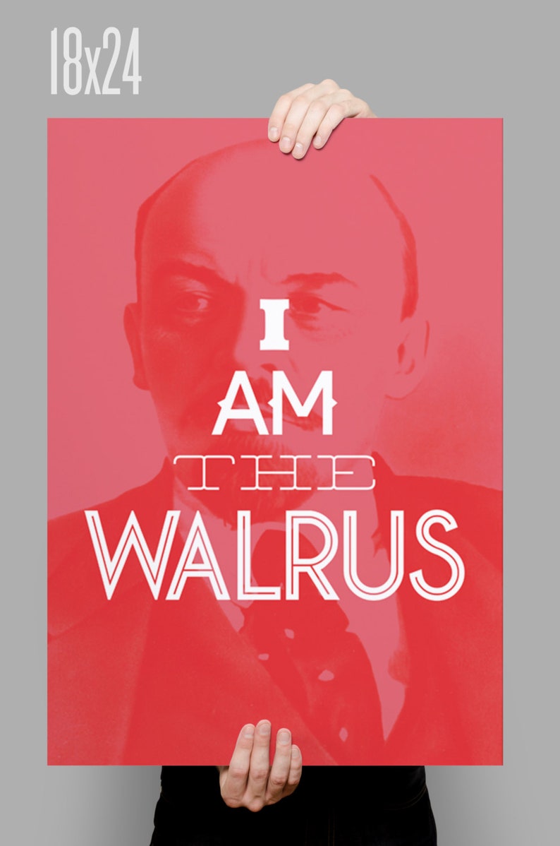 I Am The Walrus // Big Lebowski Quote Poster // Film Print // 11 x 17 // A3 // RIBBA 290 x 390mm image 2