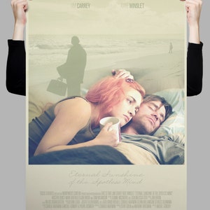 Eterno Sol de la Mente Sin Mancha Cartel // Jim Carrey // Kate Winslet // Cartel de película mínima // 11 x 17 // A3 // RIBBA 290 x 390mm imagen 3