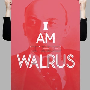 I Am The Walrus // Big Lebowski Quote Poster // Film Print // 11 x 17 // A3 // RIBBA 290 x 390mm image 3