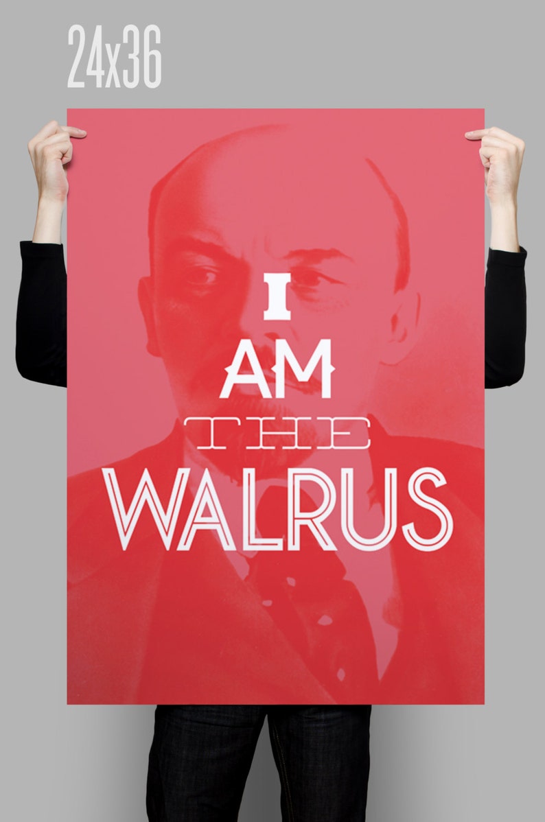 I Am The Walrus // Big Lebowski Quote Poster // Film Print // 11 x 17 // A3 // RIBBA 290 x 390mm image 3