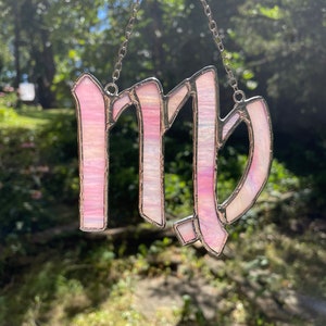 Virgo Stained Glass Zodiac Suncatcher/Wall Hanging Astrology Decor Virgo Gift