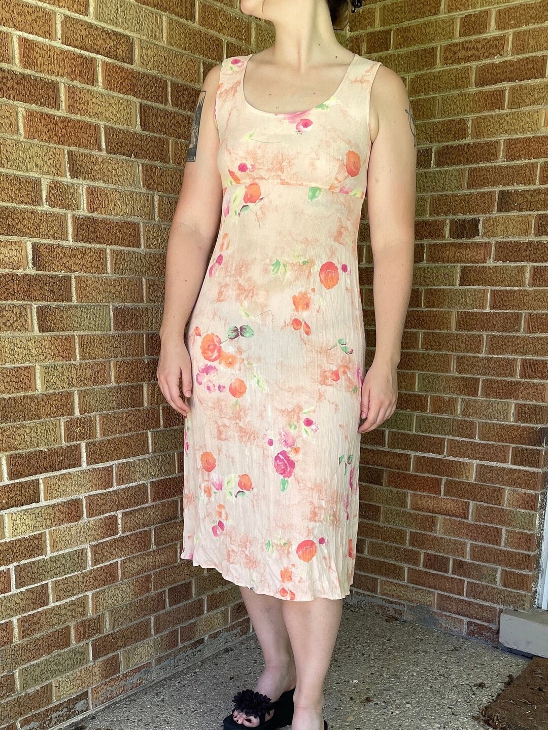 90's Summery Pink Shirt Dress main image 1