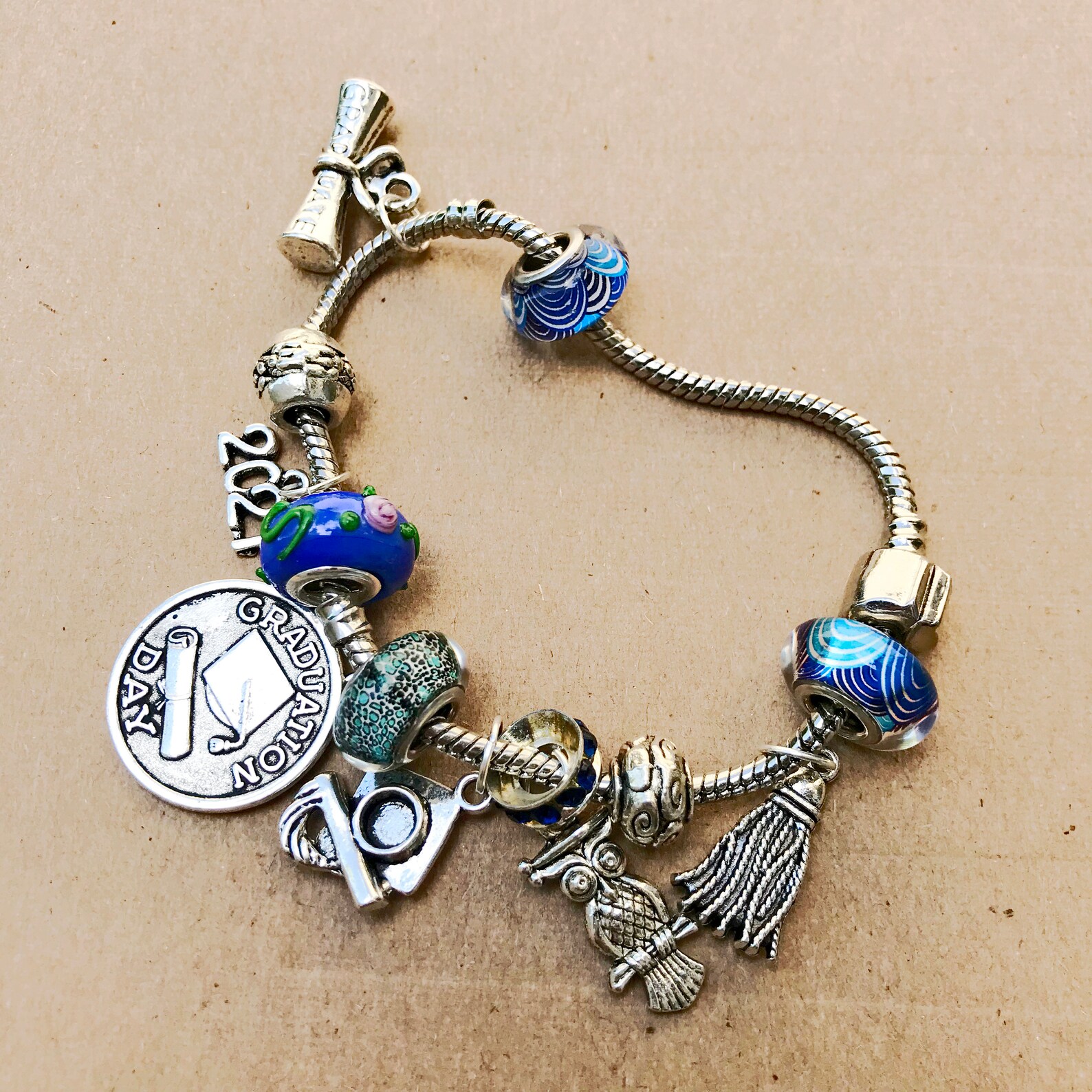 Pandora Style Bracelet Graduation Gift for the newly minted Etsy