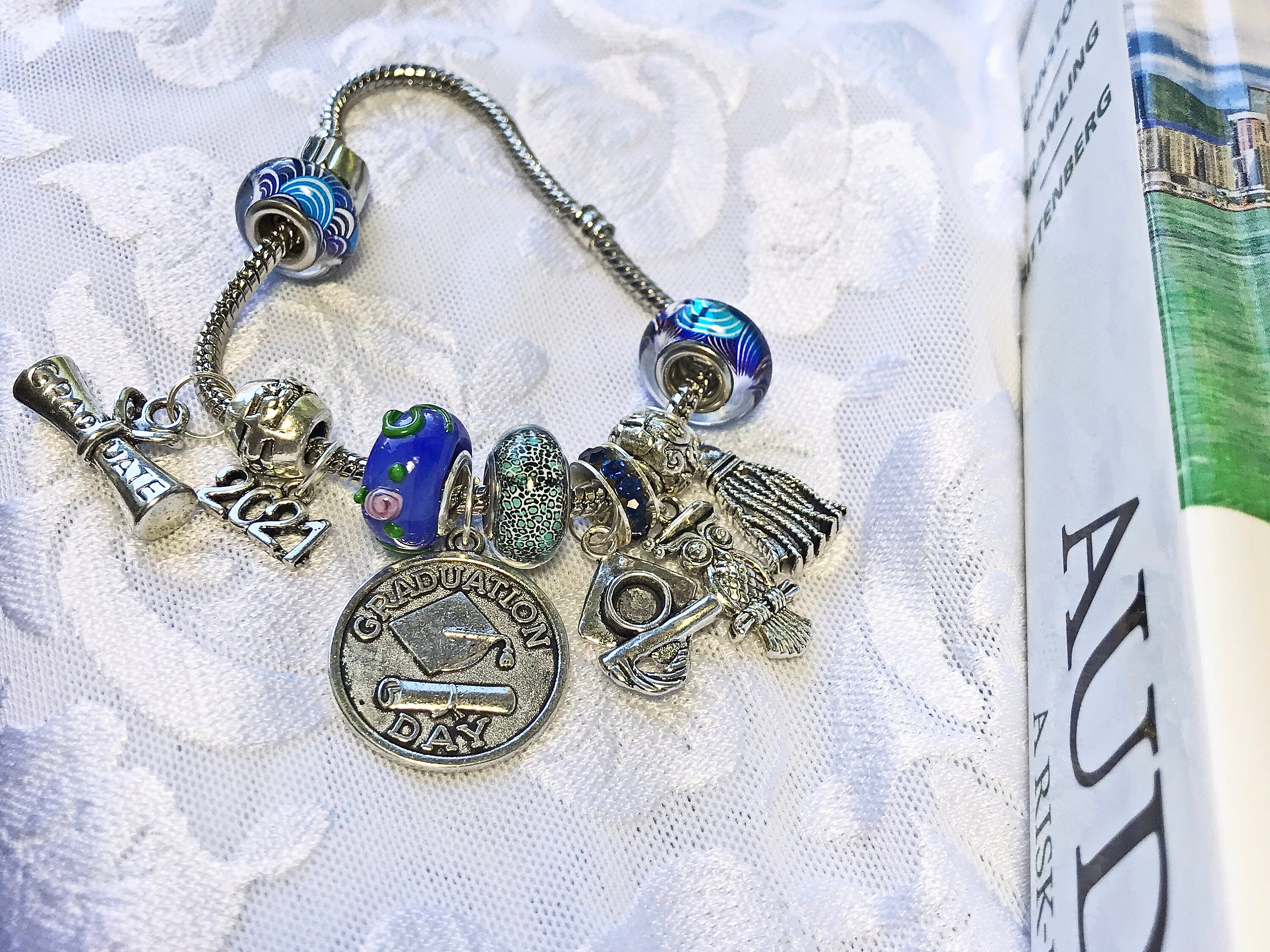 Pandora Style Bracelet Graduation Gift for the newly minted Etsy