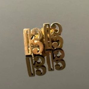 Alto Clef Stainless Steel Post Earrings