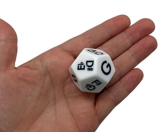 クロマチックスケールダイス：12面ミュージシャンツール（33 mm