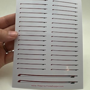 Violin Viola Bow Stickers