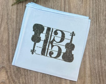 Instrument Cleaning Cloth - Viola Alto Clef
