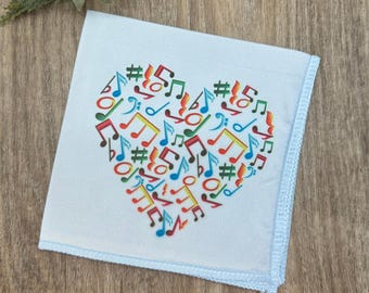 Instrument Cleaning Cloth - Colorful Music Heart