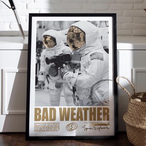 Vintage Astronaut Poster Outer Space Explorer Wall Art Astronauts Retro Print NASA Filmmaking Art Print Space Suit Interstellar Cosmic Moon