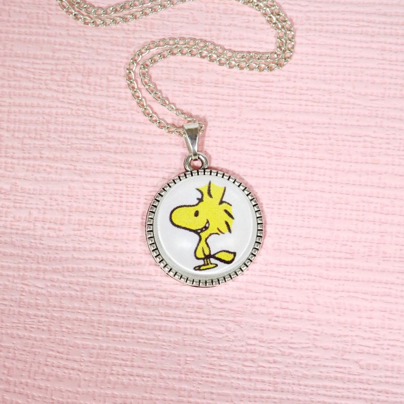 Snoopy necklace Charlie Brown Pendant Woodstock charm Peanuts Etsy