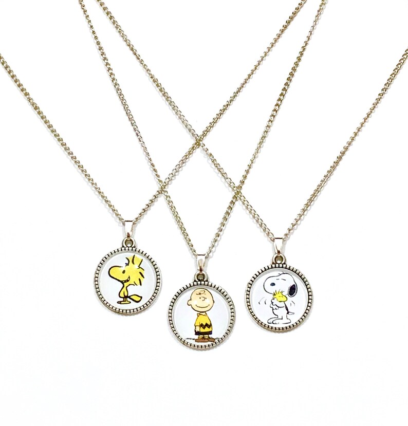 Snoopy Necklace Charlie Brown Pendant Woodstock Charm Peanuts Characters Accessories Children S Jewelry