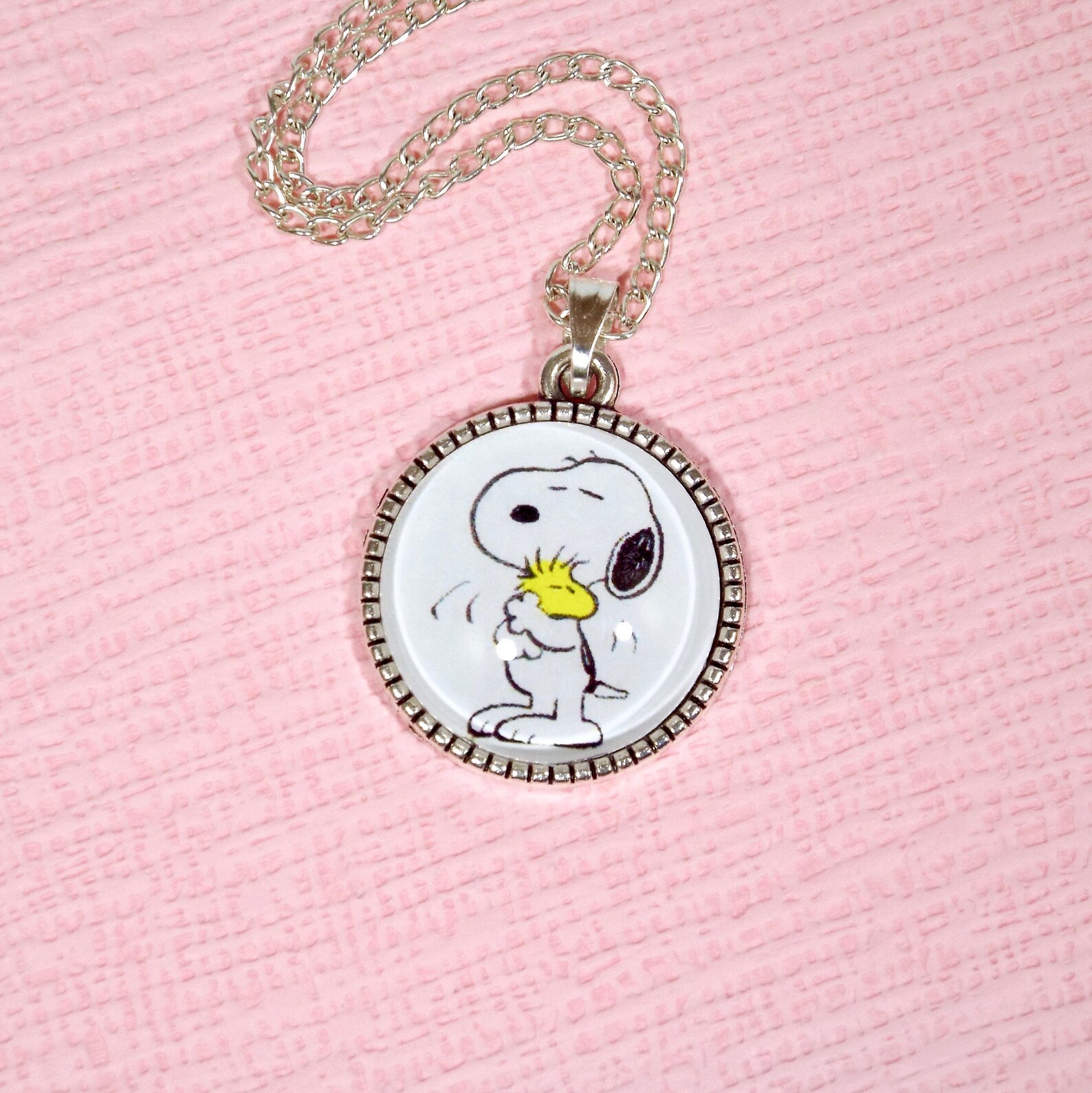 Snoopy necklace Charlie Brown Pendant Woodstock charm Peanuts Etsy
