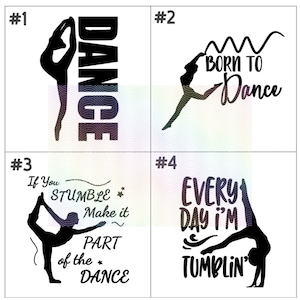 Born To Dance Iron On Decal | Dance Iron On | Dance Silhouette | Custom Dance Patch | Dance SVG | Dance Vinyl Decal | Dance Shirt Iron On