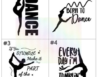 Born To Dance Iron On Decal | Dance Iron On | Dance Silhouette | Custom Dance Patch | Dance SVG | Dance Vinyl Decal | Dance Shirt Iron On