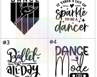 Dance Mode Iron On Decal | Dance Iron On | Ballet Decal | Custom Dance Patch | Dance SVG | Dance Vinyl Decal | Dance Shirt Iron On