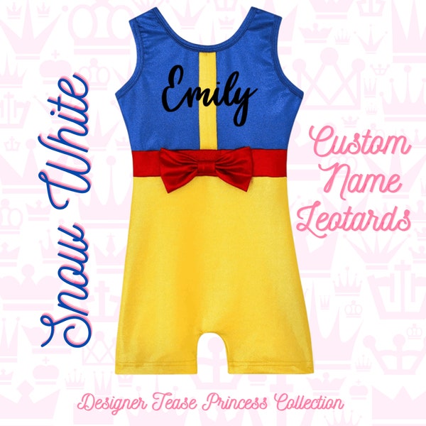 Snow White Leotard | Gymnastics Leotard | Dance Costume | Dance Outfit | Personalized Dance | Dance Gift | Girls Leotard Dance | Princess